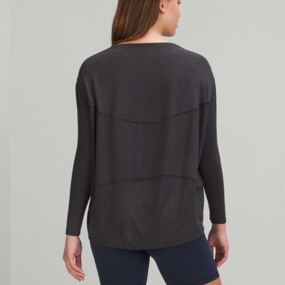 Lululemon Back in Action Ribbed Long Sleeve Top